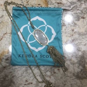 Kendra Scott gold/rose quartz